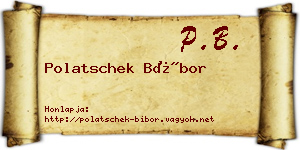 Polatschek Bíbor névjegykártya